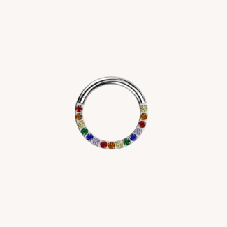 Dear Diary Rainbow Click Ring