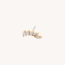 14K Massief Goud Threadless Labret Fangirl