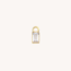 Dear Diary Baguette Charm 14K
