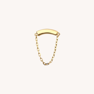Dear Diary Plain Hidden Helix piercing 14K