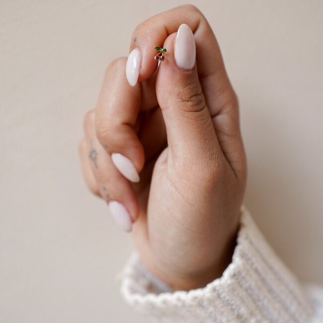 Cherry Pop Piercing 14K