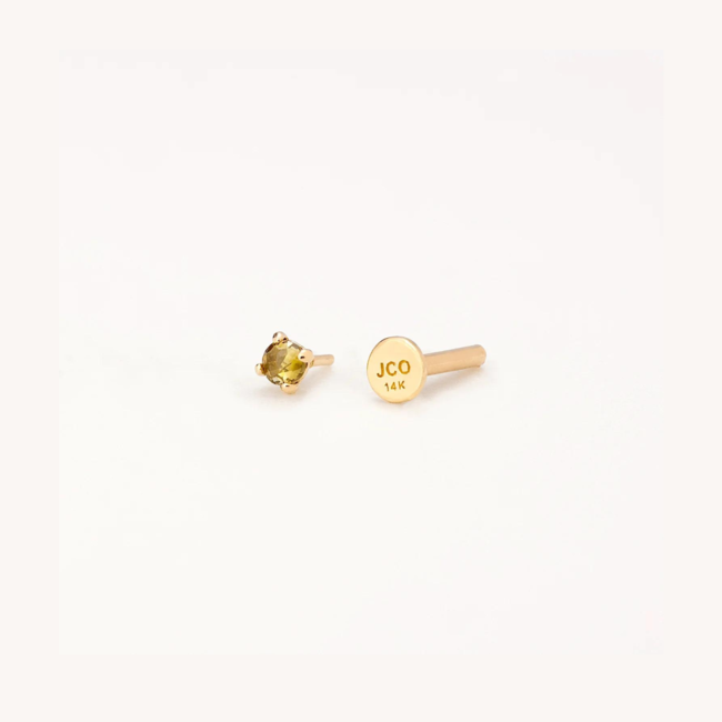 Cognac Diamond Piercing 14K