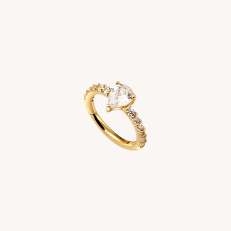 Dear Diary Triad Click Ring 14K