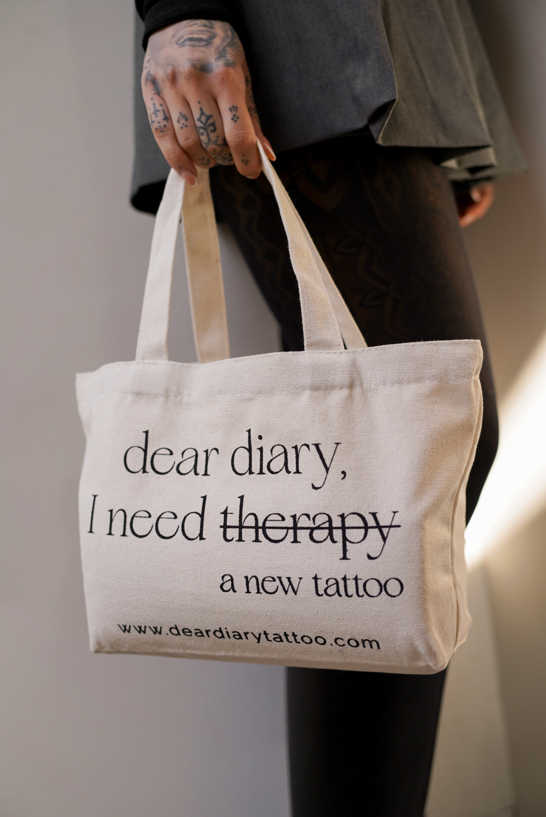 Dear Diary Tattoo | Micro Totebag Therapy - Dear Diary Tattoo