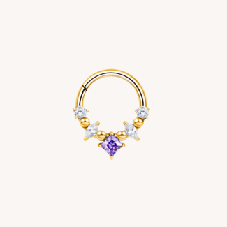 Dear Diary Violet Click Ring Titanium