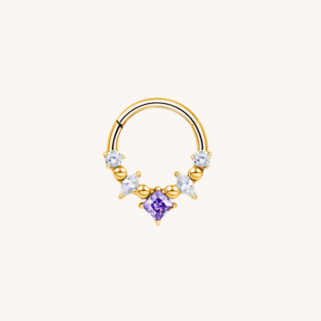 Violet Click Ring Titanium