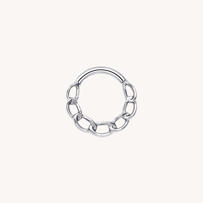 Chainlink Click Ring Titanium