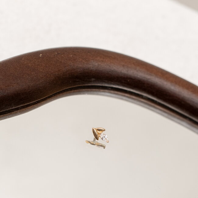 Golden Petal Piercing 14K