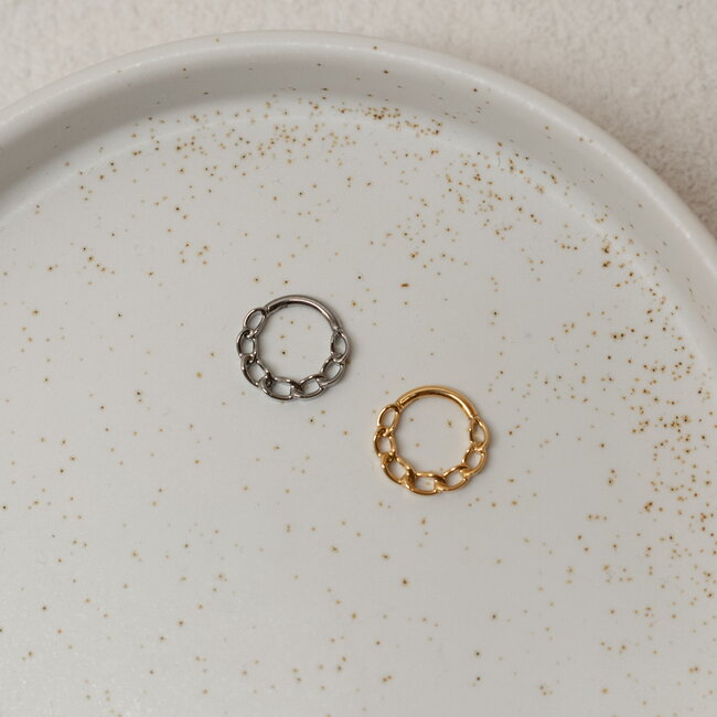 Chainlink Click Ring Titanium