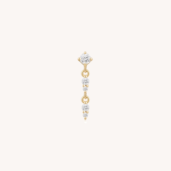 Double Noon Piercing 14K