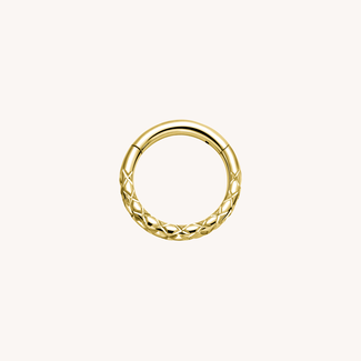 Dear Diary Serpentine Click Ring Titanium