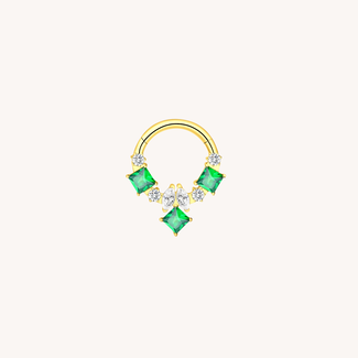 Dear Diary Verde Click Ring Titanium