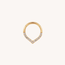 V Diamond Click Ring 14K