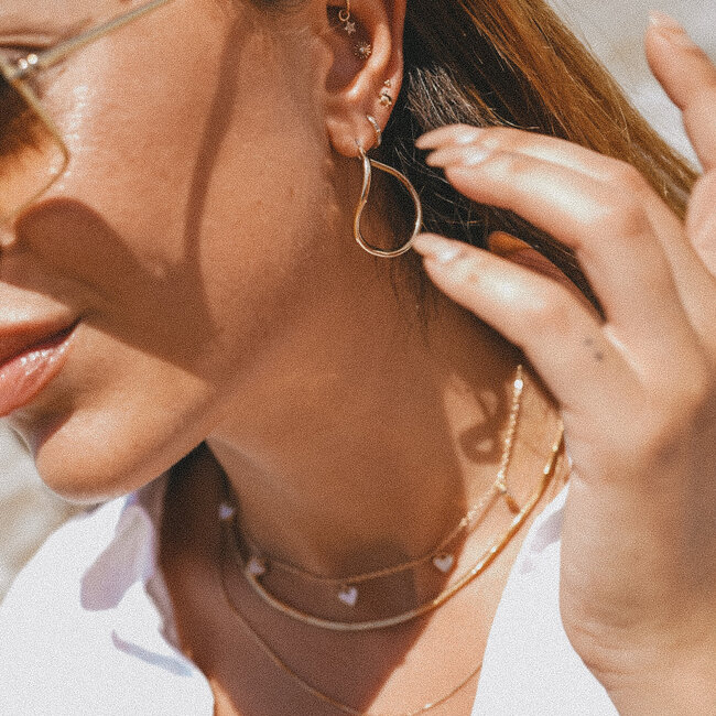 14K Solid Gold Click Ring Plain Jane