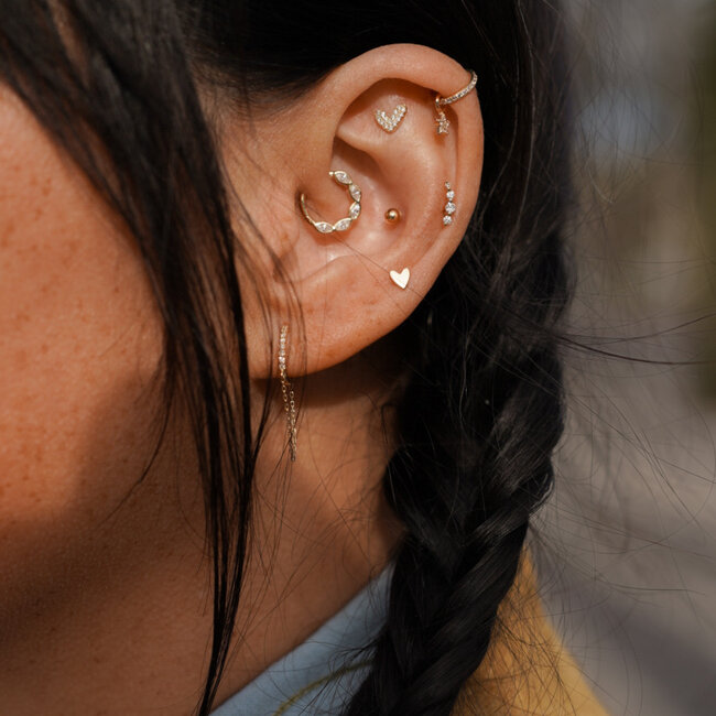 Tiny Ball Piercing 14K