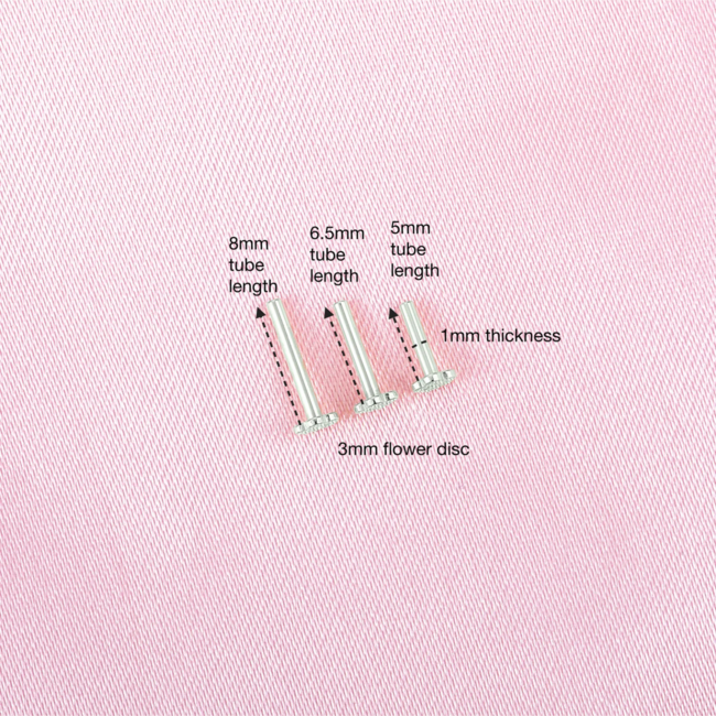 Flower Flatback Post 14K