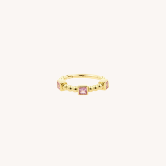 Dear Diary Rosa Sapphire Click Ring 14K