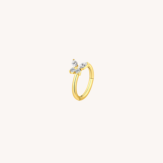Dear Diary Not Your Butterfly Click Ring Titanium