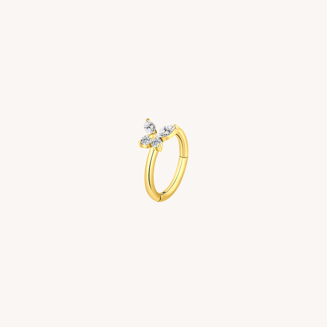 Not Your Butterfly Click Ring Titanium