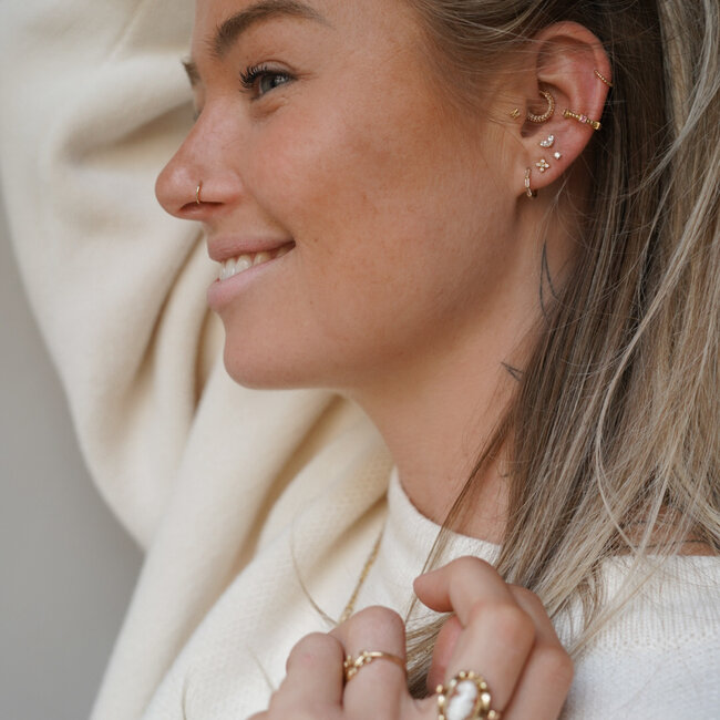 Rosa Sapphire Click Ring 14K