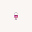 Pink Princess Charm Gold Plated