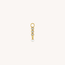 J&Co. Trio CZ Pearl Charm Gold Plated