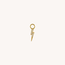 J&Co. Pave Lightning Charm Gold Plated