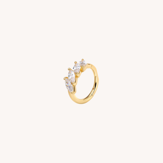Dear Diary Four In A Row Click Ring 14K