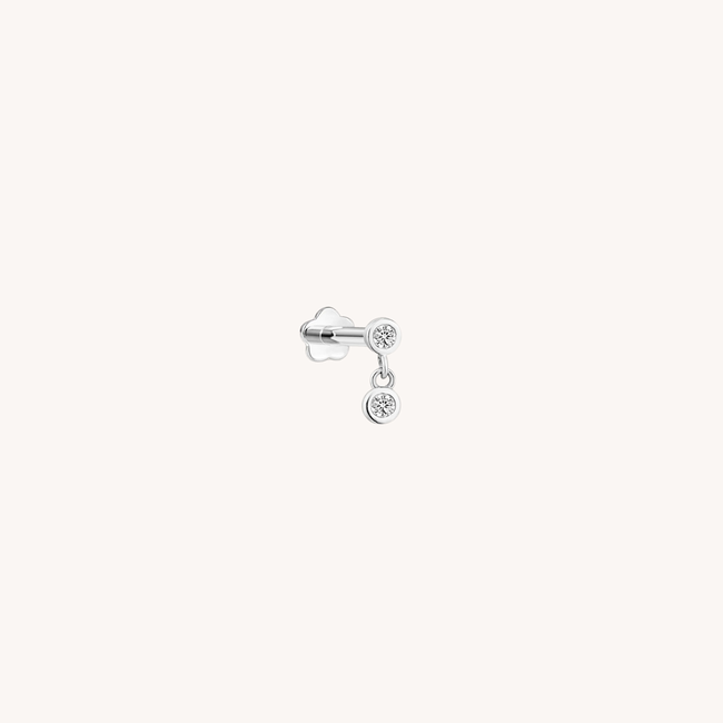 Diamond Drop Piercing 14K
