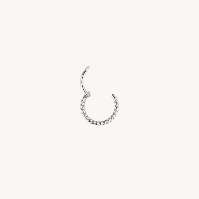 Twist Rope Click Ring 14K