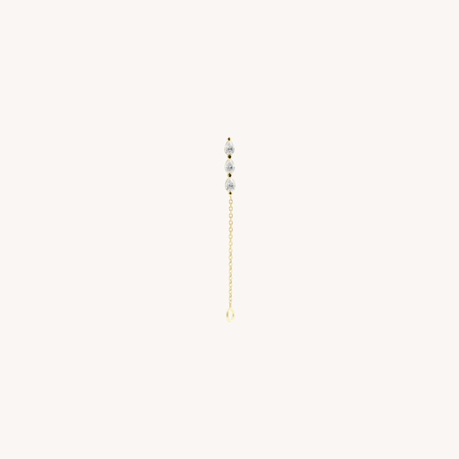 Three In A Row Piercing 18K