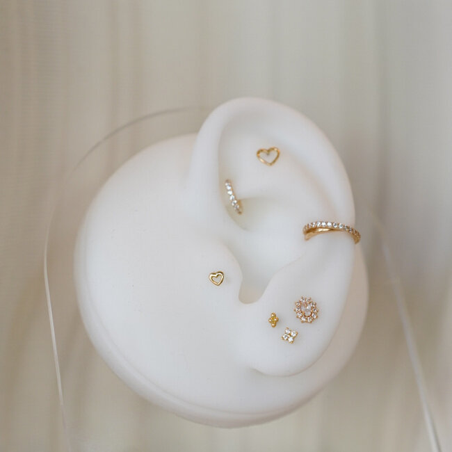 Four Dots Piercing 14K