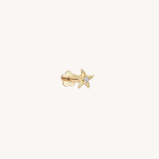 J&Co. Starfish Diamond Piercing 14K