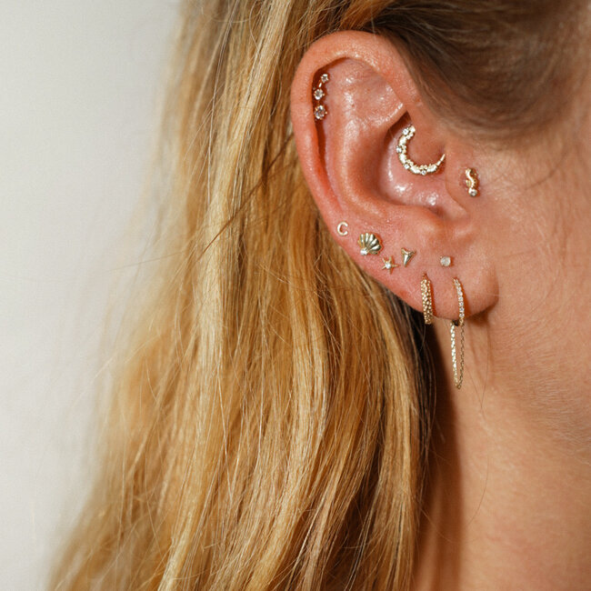 Seashell Piercing 14K