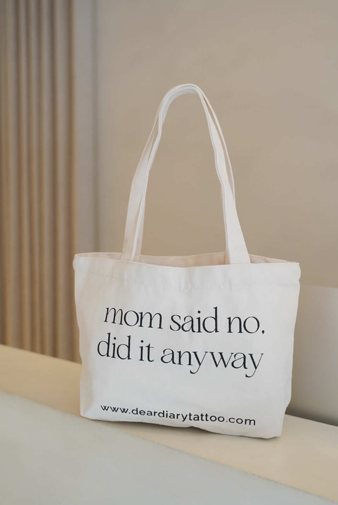 Micro tote Mom Said No - Dear Diary Tattoo