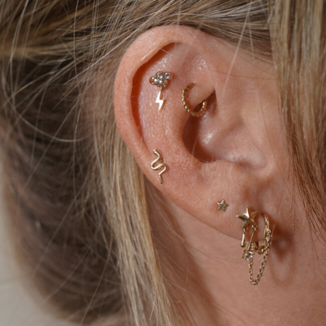 Cloudy Days Piercing 14K