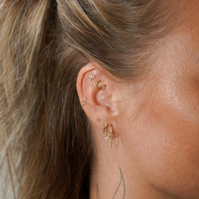 Cloudy Days Piercing 14K