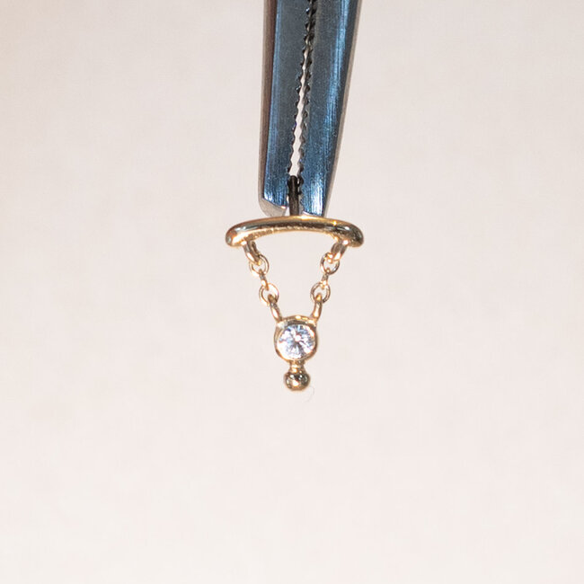 Pia Hidden Helix Piercing 14K