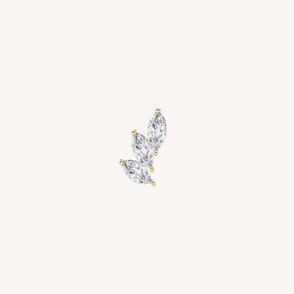 Dear Diary Threefold Piercing 14k