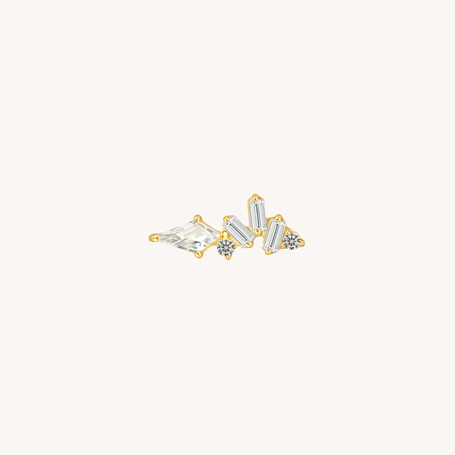 Baquette Burst Piercing Titanium