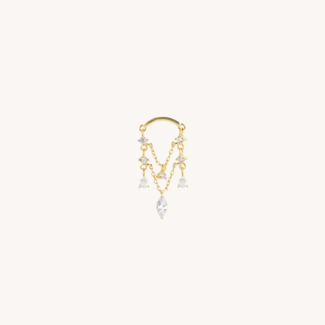 Dear Diary Overdressed Hidden Helix Piercing 14K