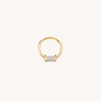Dear Diary Baquette Click Ring 14K