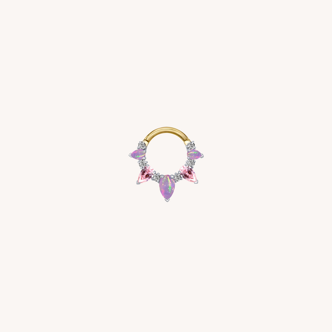 Pink Sora Click Ring Titanium