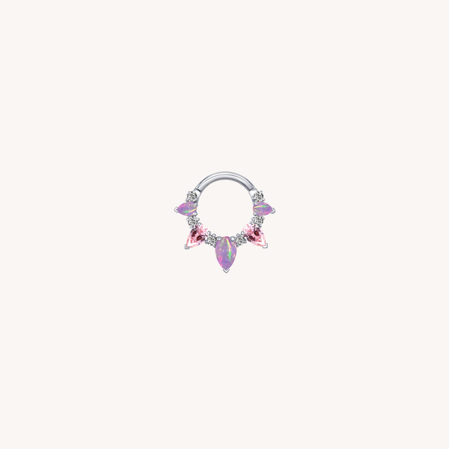 Pink Sora Click Ring Titanium