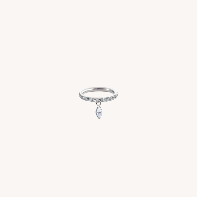 Soft Drop Click Ring Titanium