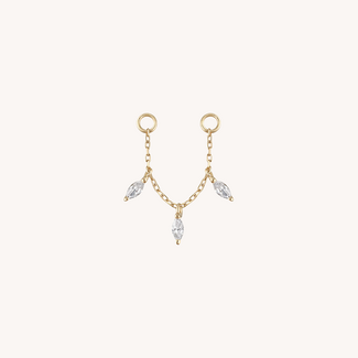 Dear Diary Triplet Chain 14K