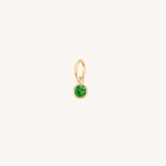 J&Co. Emerald Charm Gold Plated