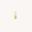 Peridot Stone Charm Gold Plated