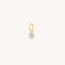 Clear Stone Charm Gold Plated