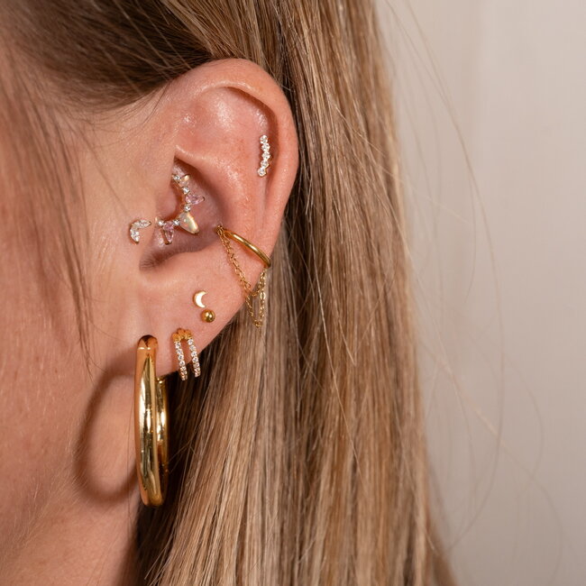 Pink Sora Click Ring Titanium